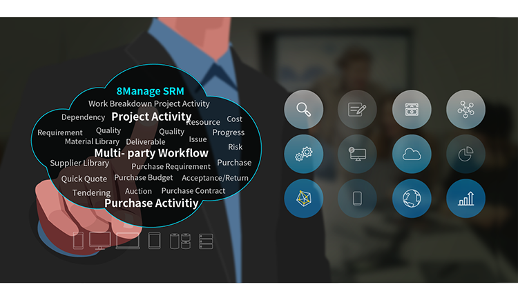 8Manage SRM supports project-based procurement, allowing multiple parties to operate in real time.  It provides accurate and complete data and sufficient transparency.